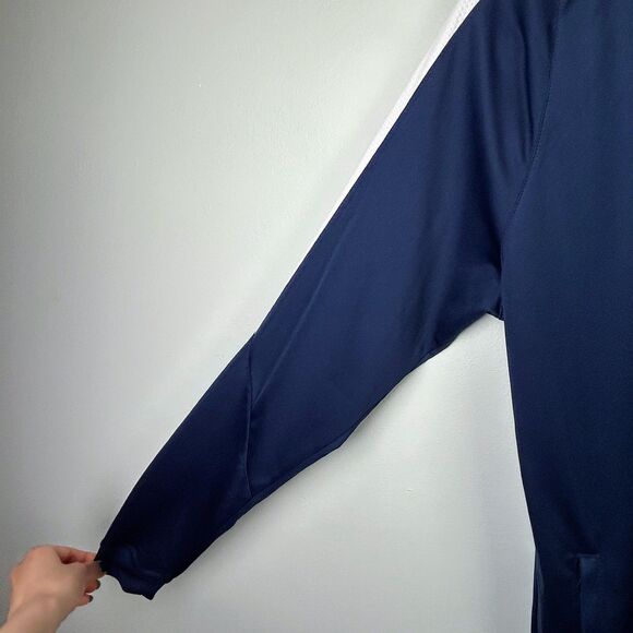 NWT Nike Dri-Fit Navy Blue Zip Up Jacket Lightwght Athletic Performance Womens L - Picture 4 of 16